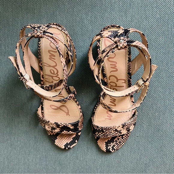 Sam Edelman Sammy snake print sandal - Picture 2 of 4